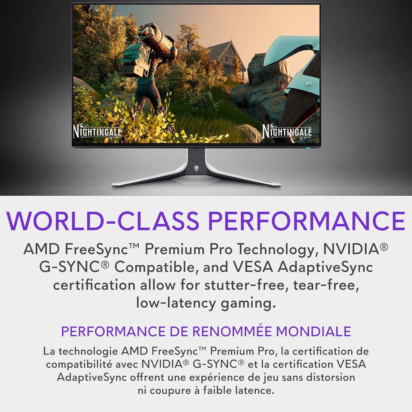 Alienware 25 Gaming Monitor AW2523HF 24.5" IPS LED Full HD (1920 × 1080) 360Hz Display - AMD FreeSync - VESA - Monitor (USB, HDMI) Height/Tilt/Swivel/Pivot Adjustability - Dark Side of The Moon