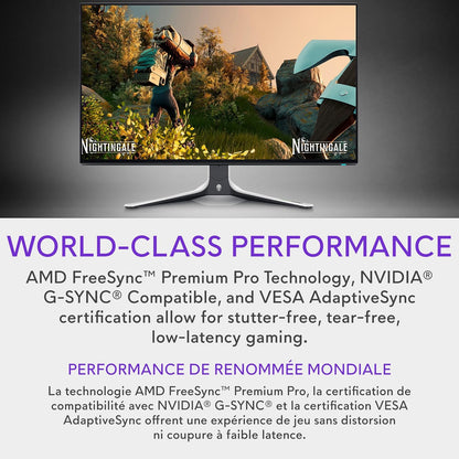 Alienware 25 Gaming Monitor AW2523HF 24.5" IPS LED Full HD (1920 × 1080) 360Hz Display - AMD FreeSync - VESA - Monitor (USB, HDMI) Height/Tilt/Swivel/Pivot Adjustability - Dark Side of The Moon