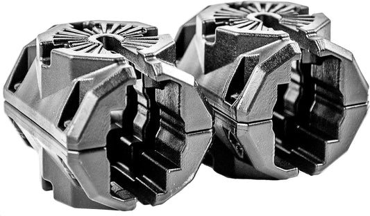 YakAttack MightyMount Duo Rail Adapter – 2 Pack | Fits Hobie H-Rail & 1” Square Tubing | Dual-Sided T-Bolt Mount for Rod Holders, Fish Finders, Track Accessories | Yak Attack USA-Made