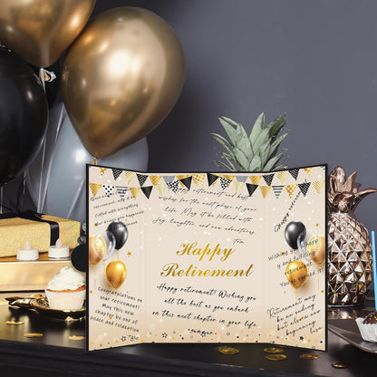 Roetyce Retirement Party Decorations, Funny Retirement Guest Book Alternative, Hapyy Retirement Decorations, Best Retirement Gifts for Women Men, Retirement Signature Board Book, Jumbo Retirement Card