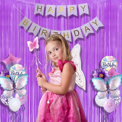 BRAVESHINE Pink Glitter Tinsel Foil Fringe Curtain - 2 Pcs 3.2x8.2 ft Metallic Party Supplies Photo Backdrop for Girl Princess Birthday Unicorn Bachelorette Butterfly Bridal Shower Party Decorations