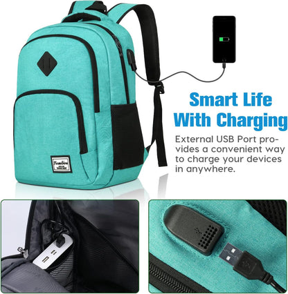 Backpack for Teen Girls,Boys School Backpack for Women with USB,College Backpack,Big Flower