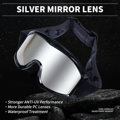 4-FQ Upgraded Motocross Goggles, Motorcycle Gear ATV Dirt Bike Riding Racing MX & MTB Eyewear