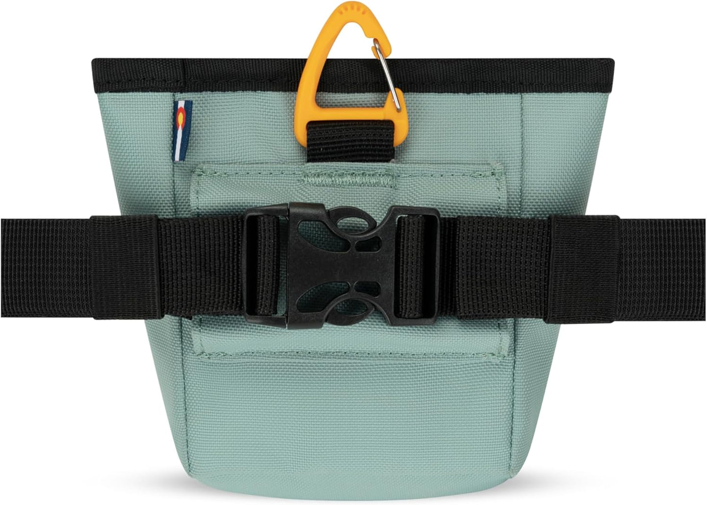 OllyDog Goodie Treat Bag, Dog Treat Pouch, Waist Belt Clip for Hands-Free Training, Magnetic Closure, Dog Training and Behavior Aids, Three Ways to Wear (Iceberg Green)