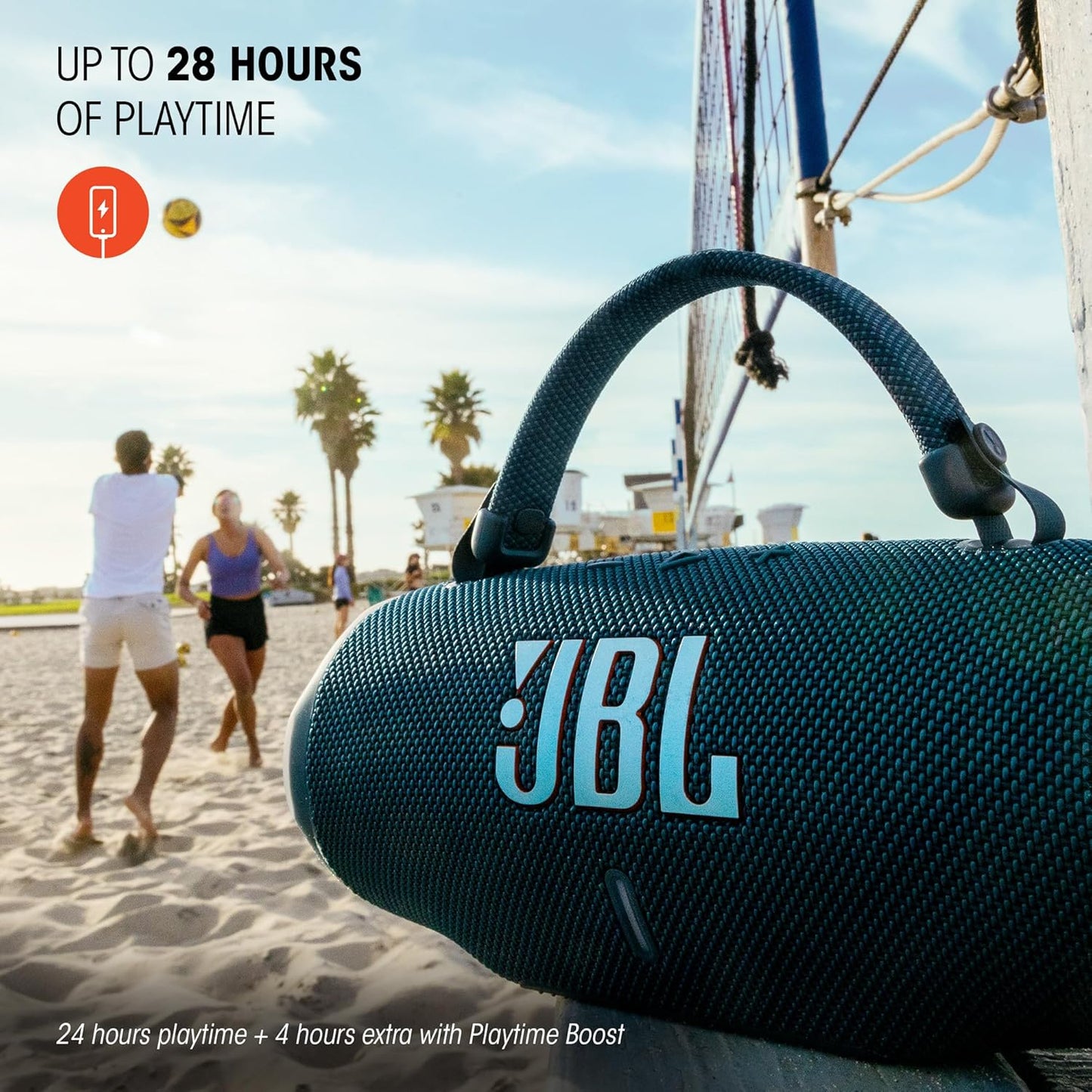 JBL Charge 5 Portable Bluetooth Speaker with Deep Bass, IP67 Waterproof and Dustproof, Up To 20 Hours of Playtime, Built-in Powerbank - Black