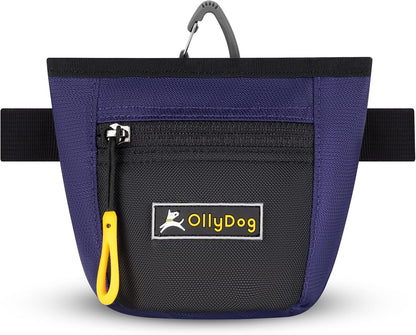 OllyDog Goodie Treat Bag, Dog Treat Pouch, Waist Belt Clip for Hands-Free Training, Magnetic Closure, Dog Training and Behavior Aids, Three Ways to Wear (Palm)