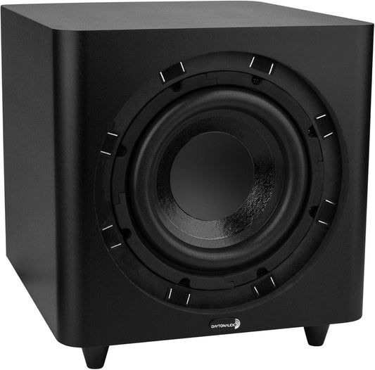 Dayton Audio SUB-800 8-Inch 80 Watt Powered Subwoofer - PuriLite