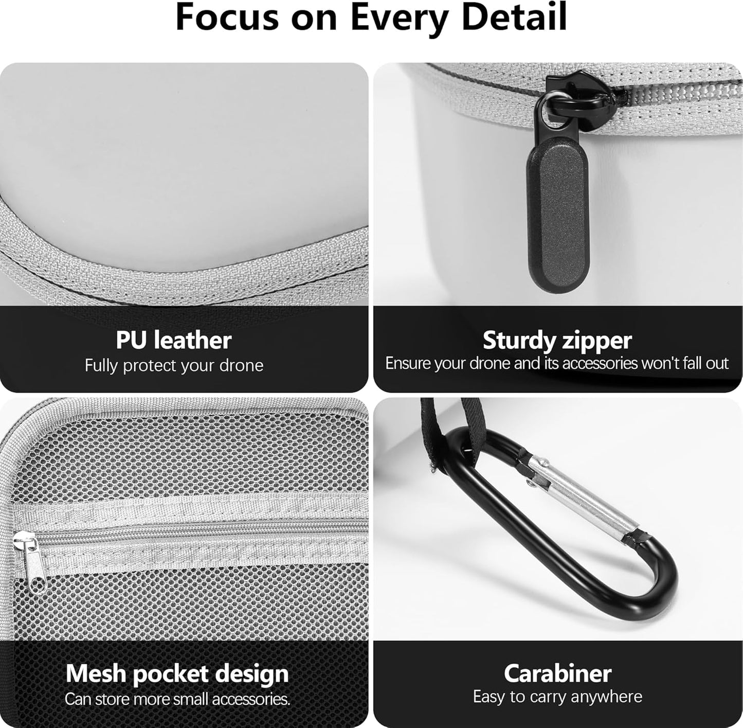 FPVtosky Carrying Case for DJI NEO, Porable Travel Storage Bag for DJI NEO Drone Aceessories (for DJI NEO, Black)