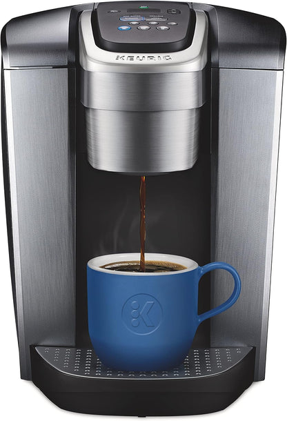 Keurig K-Elite Single Serve K-Cup Pod Coffee Maker, With Iced Brew Functionality And Quiet Brew Technology, Brushed Silver