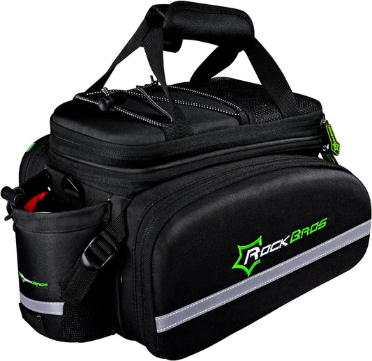 ROCKBROS Bike Panniers for Bicycle, Bike Trunk Bag Rear Bike Rack Bag for Travel Bicycle eBike Accessories Cargo Carrier Bag