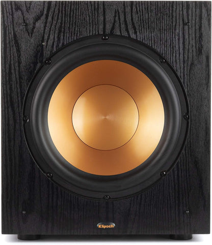 Klipsch Synergy Black Label Sub-100 10” Front-Firing Subwoofer with 150 Watts of Continuous Power, 300 watts of Dynamic Power, and All-Digital Amplifier for Powerful Home Theater Bass in Black