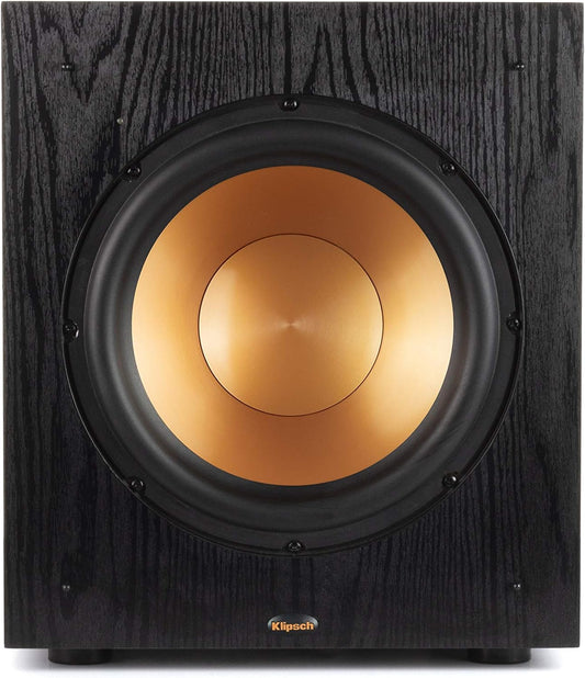 Klipsch Synergy Black Label Sub-100 10” Front-Firing Subwoofer with 150 Watts of Continuous Power, 300 watts of Dynamic Power, and All-Digital Amplifier for Powerful Home Theater Bass in Black