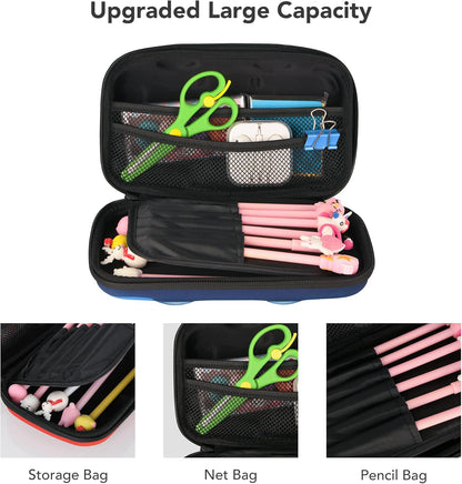 Rockpapa Large Pencil Cases, Big Pencil Case for Boys & Girls, Small Storage Box for School Students Boys Teens Kids Toddlers