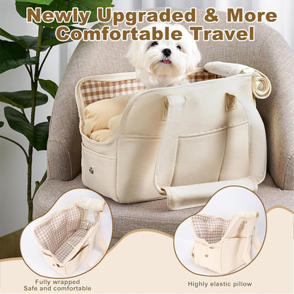 Pet Carrier Backpack, Breathable Cat Carrier Bag, Portable Travel Pet Carrier with Large Pockets, Pet Backpack Bag for Hiking Travel Camping, for Small Dog Cat