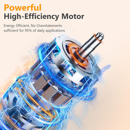 YASHE Immersion Blender, 5 in 1 Handheld Blender, Continuously Variable Speed, Stainless Steel Blender Stick, Emulsion Blender with Chopper, Whisk and Milk Frother for Meat, soups and Baby Food