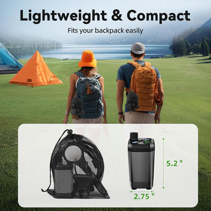 InkTrail Portable Camping Shower with Heater,6000mAh Rechargeable