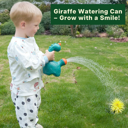 TINYLENS Kids Wheelbarrow with Garden Tool Set, Outdoor Toys Gardening Set for Toddlers 3+, Watering Can, Gloves, Hand Hoe, Washable Apron, Shovel and Fork, Gift for Boys Girls (Green)