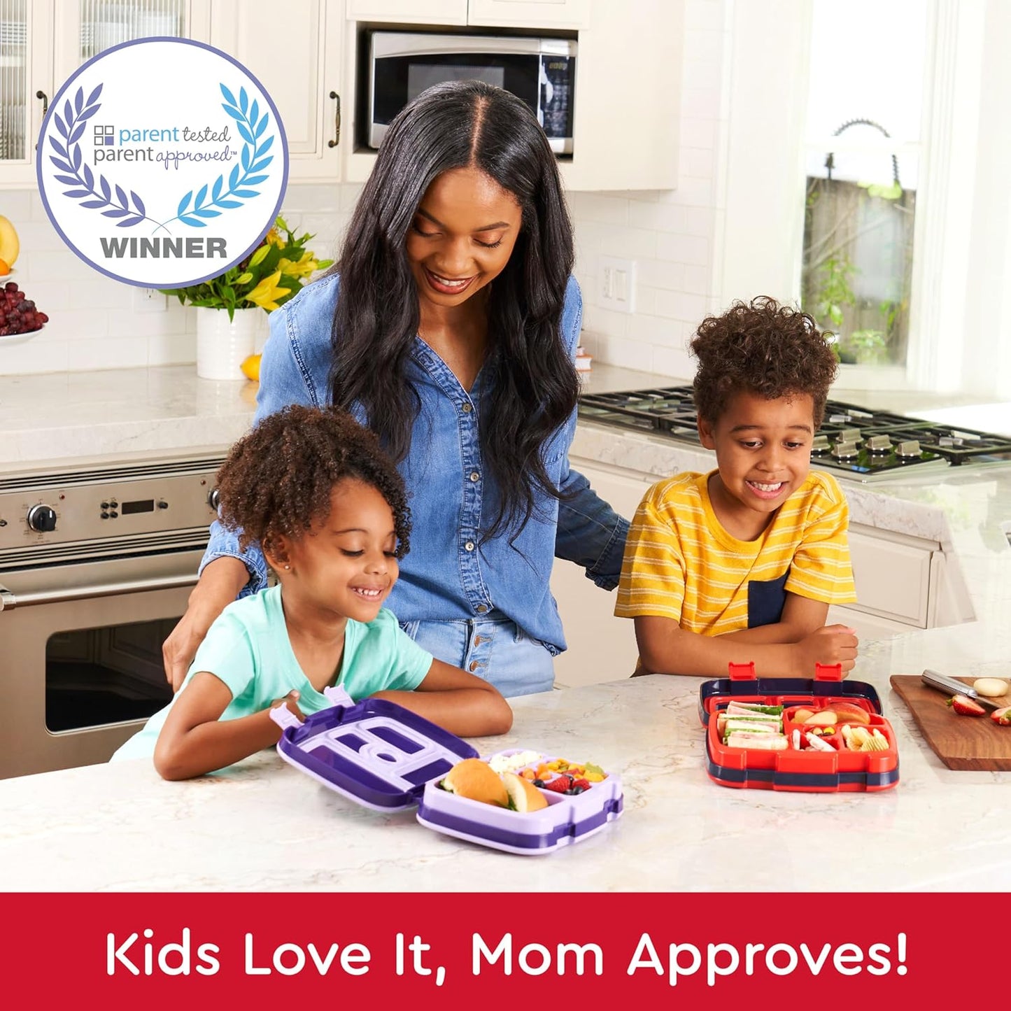 Bentgo Kids Prints (Unicorn) - Leak-Proof, 5-Compartment Bento-Style Kids Lunch Box - Ideal Portion Sizes for Ages 3 to 7 - BPA-Free and Food-Safe Materials