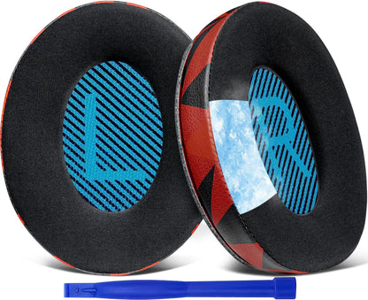 SoloWIT Earpads Cushions for Bose Headphones, Replacement Ear Pads for Bose QuietComfort 15 QC15 QC25 QC2 QC35/Ae2 Ae2i Ae2w/SoundTrue & SoundLink Around-Ear Series - QC25 PL Black&Blue