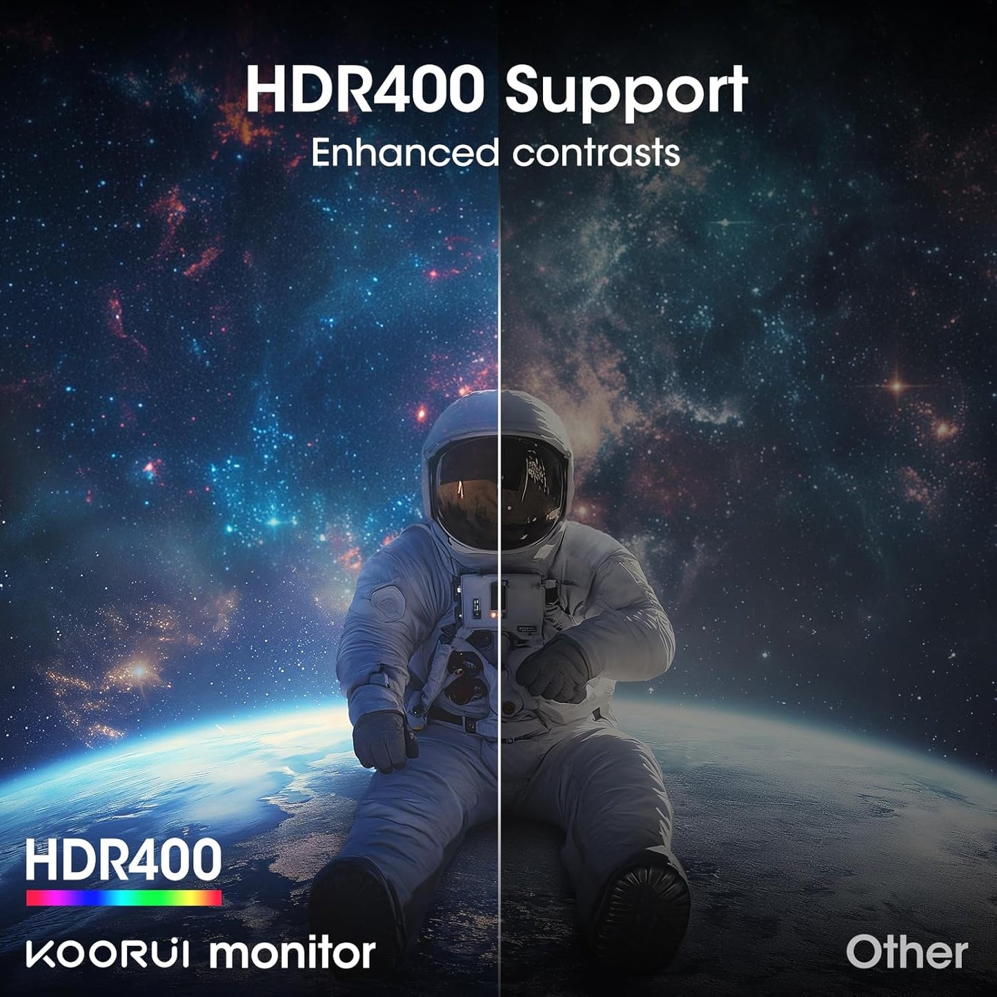 KOORUI 34-inch Ultrawide Curved WQHD 3440×1440 Gaming Monitor, 165Hz 144Hz Curved 1000R- PIP/PBP, 1ms(MPRT) with DisplayHDR 400, DCI-P3 90% Color Gamut, AdaptiveSync, HDMI/DisplayPort, 34E6UC - PuriLite