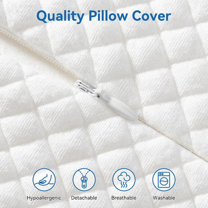 AM AEROMAX Contour Memory Foam Pillow, Cervical Pillow for Neck Pain Relief, Orthopedic Sleeping Pillows Side, Back and Stomach Sleepers.