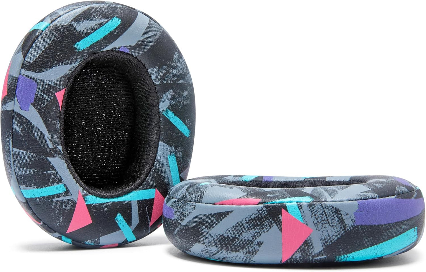 WC Replacement Earpad Cushions for Skullcandy Hesh 3 & Crusher Over-Ear Headphones Made by Wicked Cushions | Improved Durability and Thickness for Improved Comfort and Noise Isolation | 90's Black