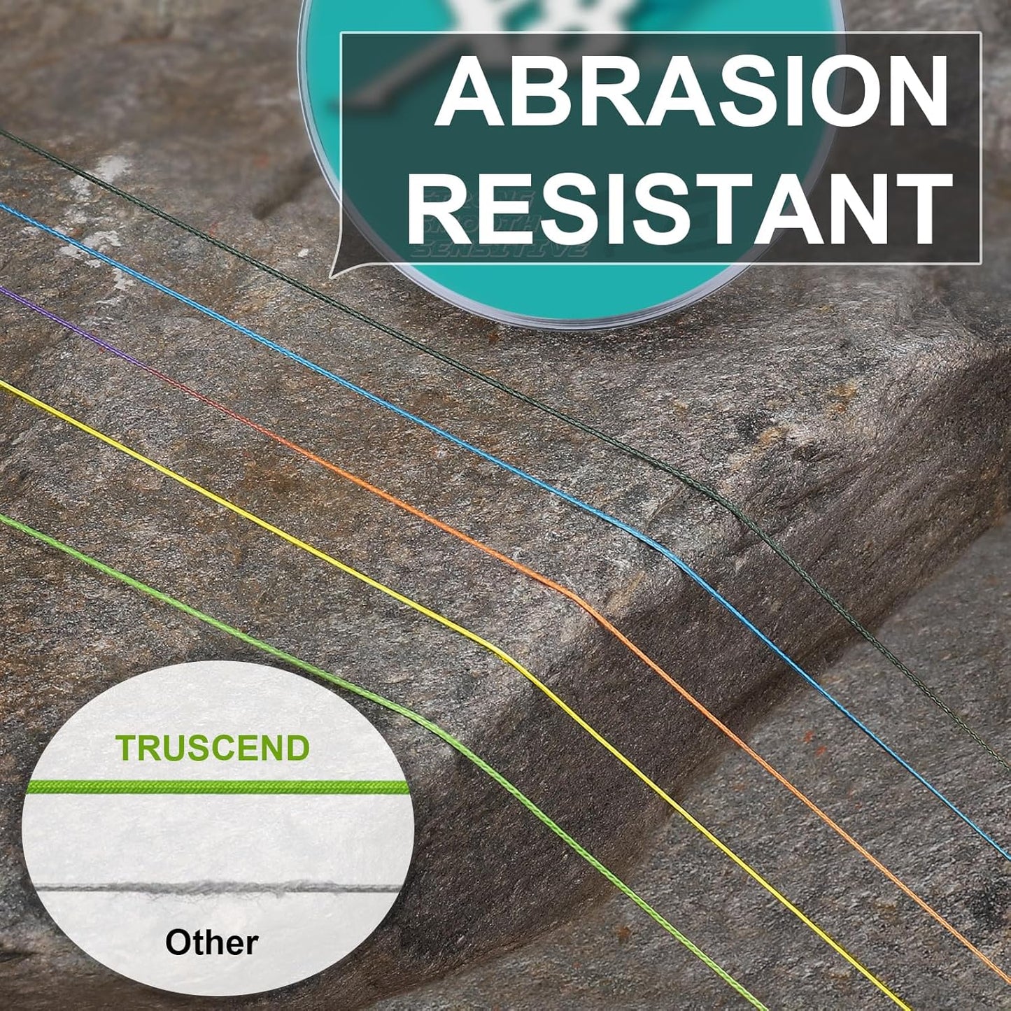 TRUSCEND X8 Braided Fishing Line, Durable and Valuable Braid PE Line for Professionals, More Thinner More Smoother Performance for Casting Well, Must-Have Freshwater Fishing Gear, Fishing Gift for Men