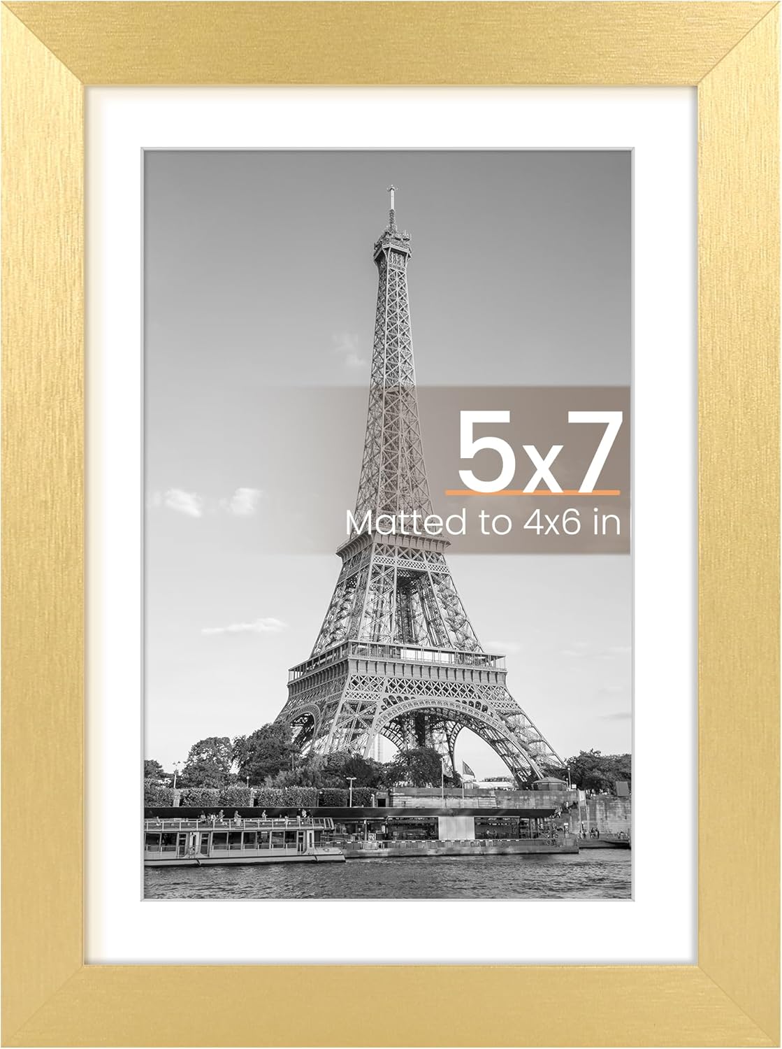 upsimples 11x14 Picture Frame, Display Pictures 8x10 with Mat or 11x14 Without Mat, Wall Hanging Photo Frames, Black