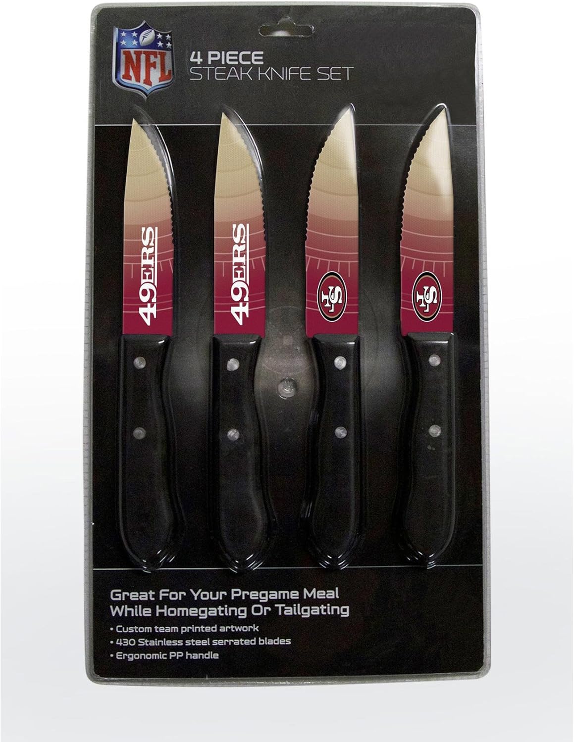 The Sports Vault by Inglasco NFL Chicago Bears Steak Knives