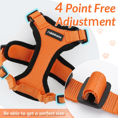 rabbitgoo Cat Harness and Leash for Walking, Escape Proof Soft Adjustable Vest Harnesses for Small Medium Cats, Easy Control Breathable Reflective Strips Jacket, XS, Black
