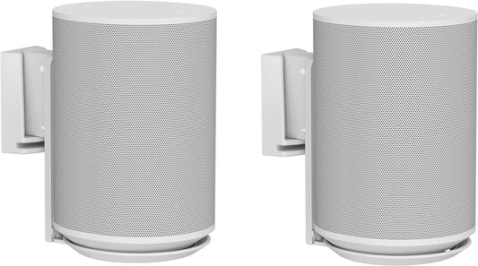 ynVISION.DESIGN Adjustable Wall Mount Compatible with Sonos ERA 100 Speaker - White 2 Pack