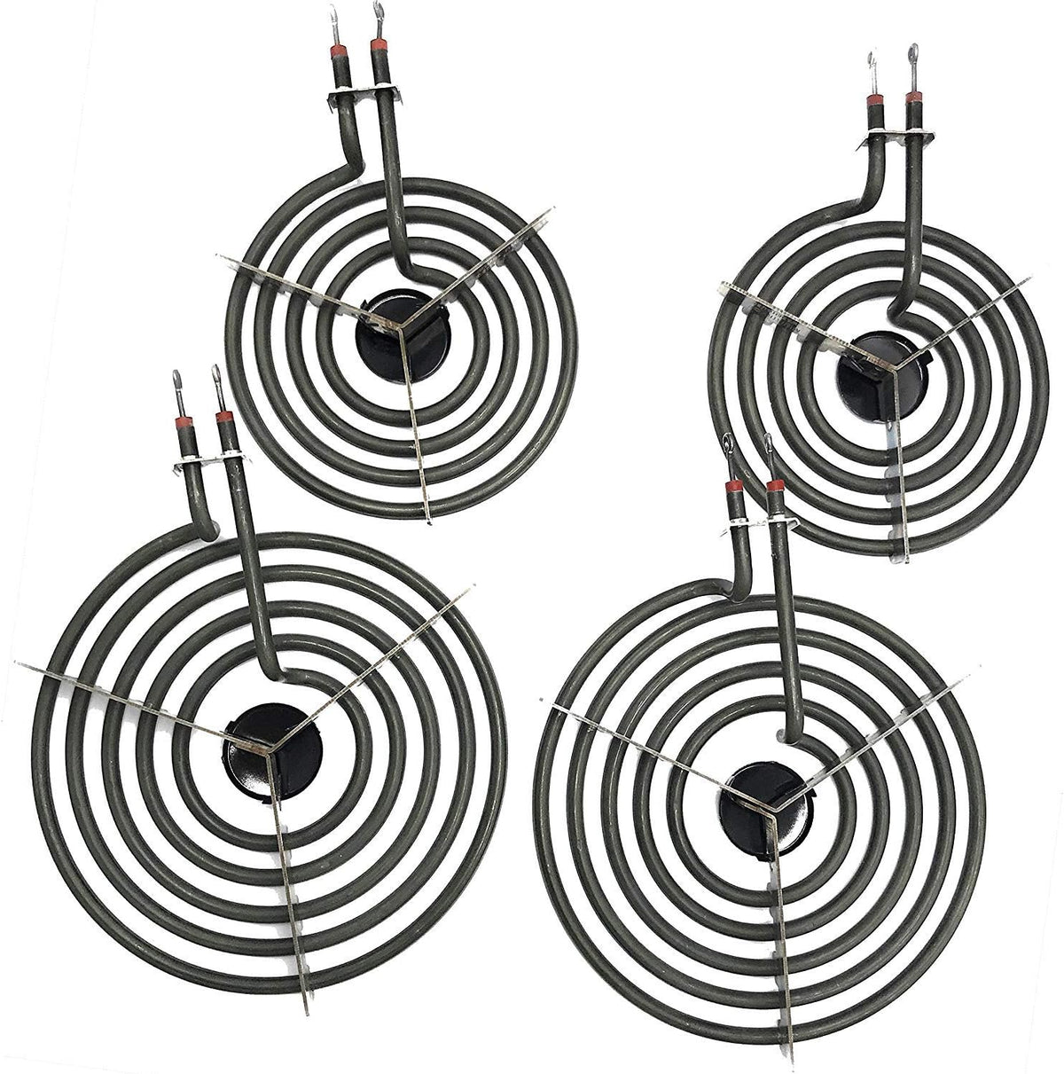 Electric Stove Burners MP22YA Electric Range Surface Burners Coil Unit Set (2pcs MP15YA & 2pcs MP21YA) Burner Element Replacement