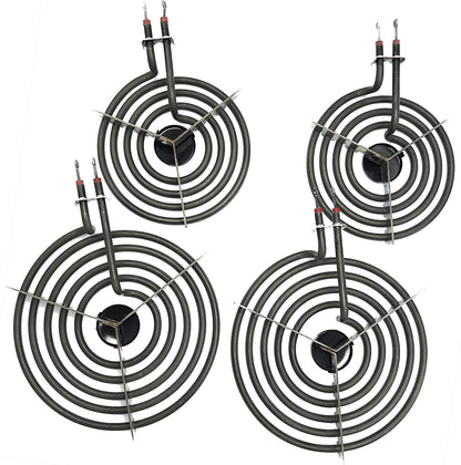 Electric Stove Burners MP22YA Electric Range Surface Burners Coil Unit Set (2pcs MP15YA & 2pcs MP21YA) Burner Element Replacement