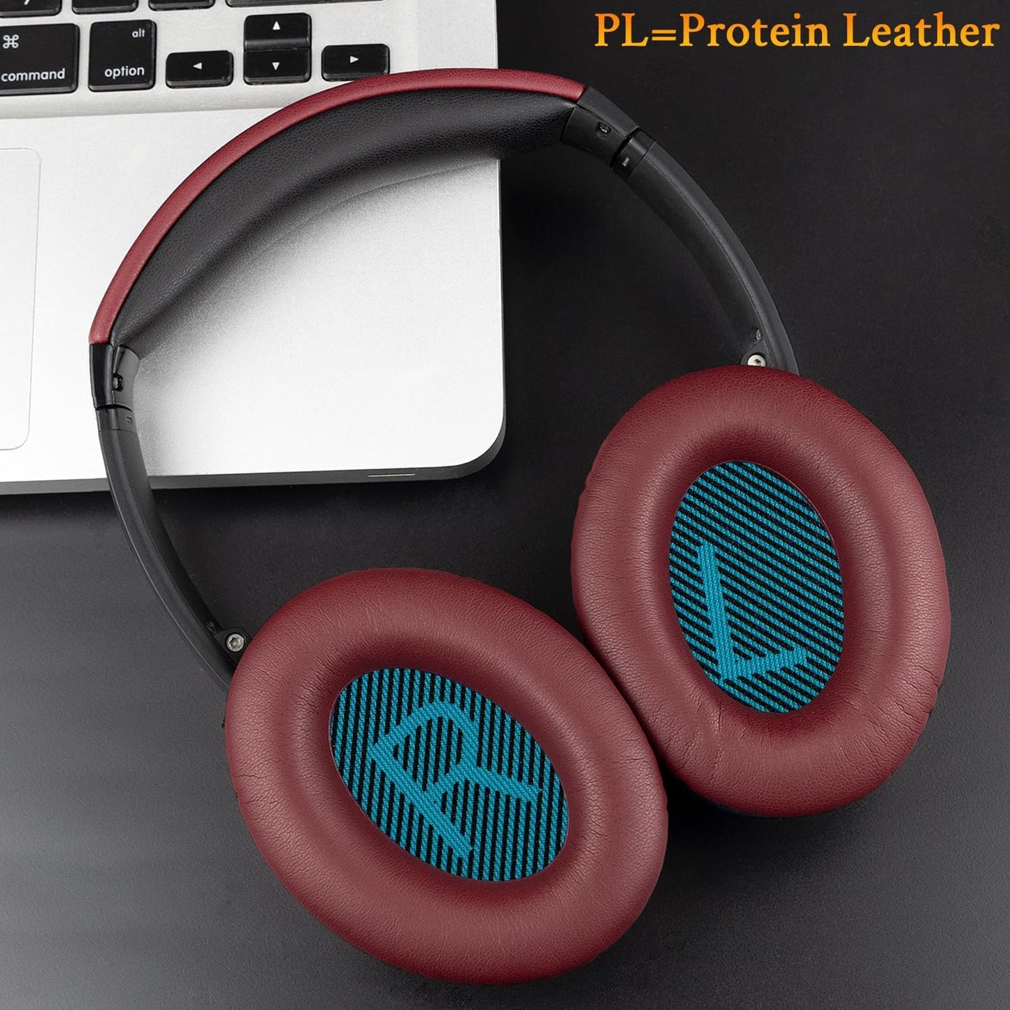 SoloWIT Earpads Cushions for Bose Headphones, Replacement Ear Pads for Bose QuietComfort 15 QC15 QC25 QC2 QC35/Ae2 Ae2i Ae2w/SoundTrue & SoundLink Around-Ear Series - QC25 PL Black&Blue