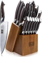 HOSHANHO 16-Piece Knife Set, Japanese High Carbon Stainless Steel Kitchen Knife Set, Ultra Sharp Chef Knife Block Set with Sharpener
