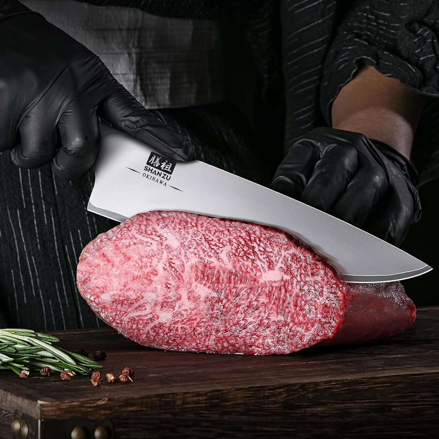 SHAN ZU Fillet Knife 7 inch, Razor Sharp Boning Knife for Meat in 10Cr15Mov Japanese High Carbon Steel Fish Knife, Professional Kitchen with Flexible Blade and Ergonomic Pakkawood Handle