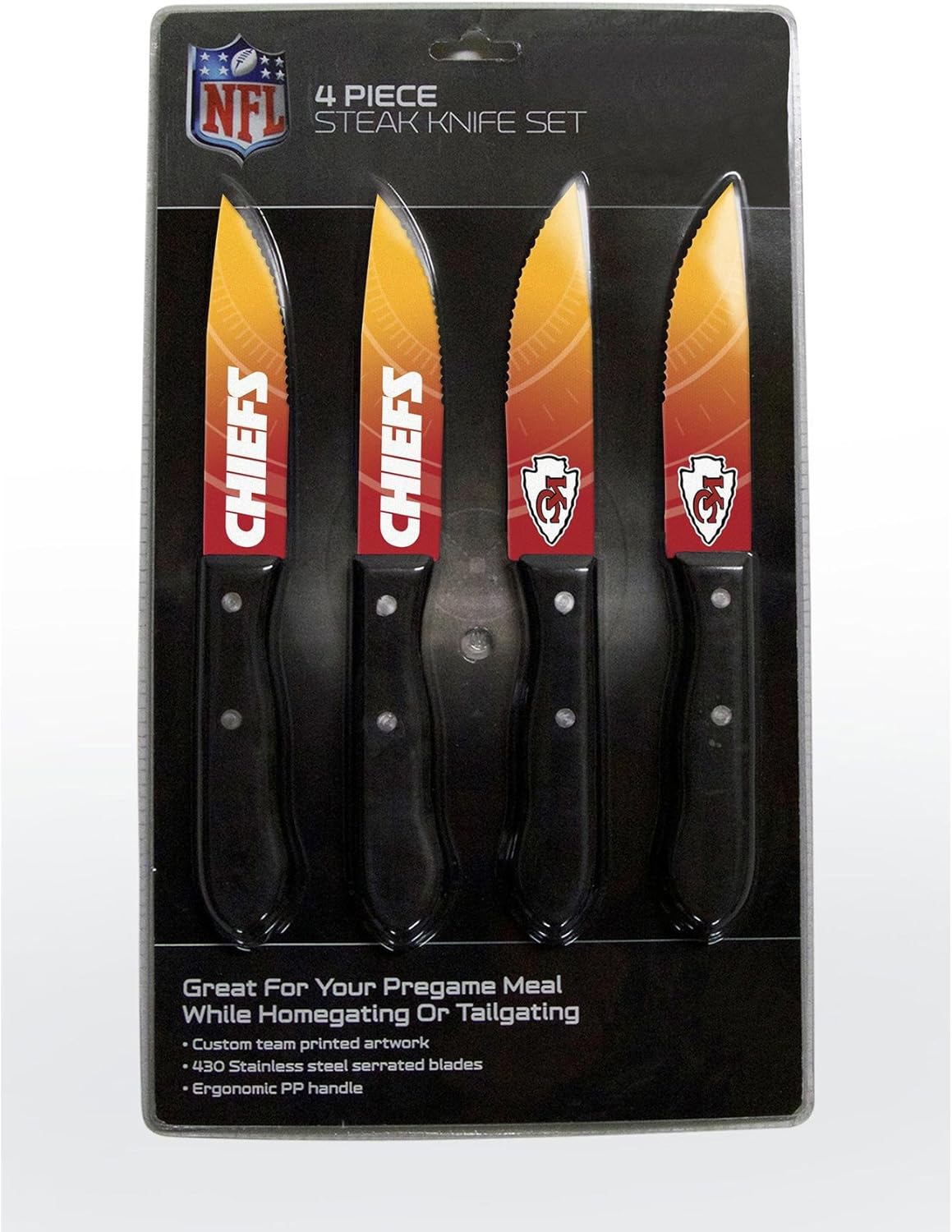 The Sports Vault by Inglasco NFL Chicago Bears Steak Knives