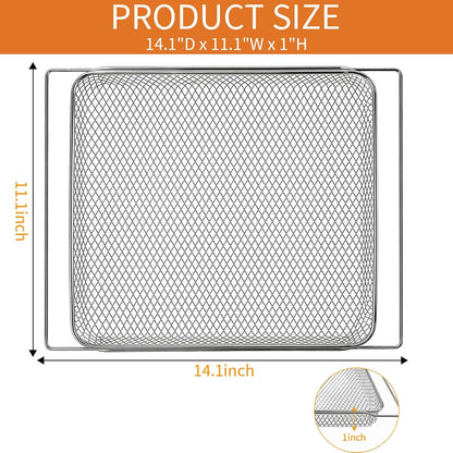 GWY Air Fryer Basket for BOV860BSS Smart Oven Air Fryer and Convection Oven Breville BOV845BSS Smart Oven Pro Countertop Oven,14.1"D x 11.1"W x 1"H Toaster Oven Baskets Accessories Replacement Parts