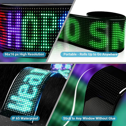 LED Eyes for Truck Windshield, 2PCS 23.6inx4.73in Devil Eyes Light for Windshield, Devil Eyes Light for Car, Truck, SUVs, Pickup, ATV, UTV and Golf Cart, Men Gift Ideas