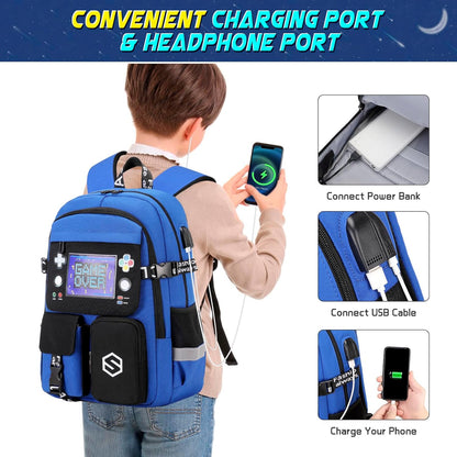 Scothen Cool Luminous School Backpacks for Boys