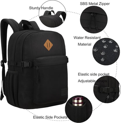 SUPACOOL Lightweight Casual Backpack for Men and Women, Large Backpack for School Boys and Girls