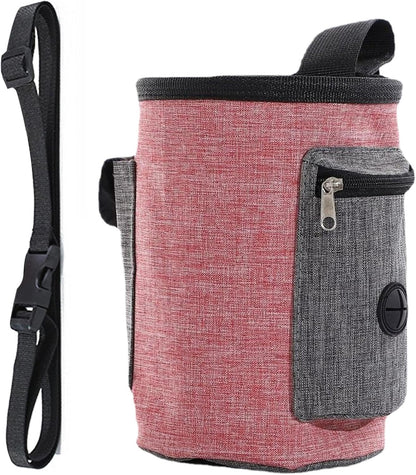 Dog Treat Pouch Bag | Portable Dog Treat Snack Bag Pouch | Dog Treat Carrier Holder, Treat Storage Holder for Travel Dog Walking Puppy Training