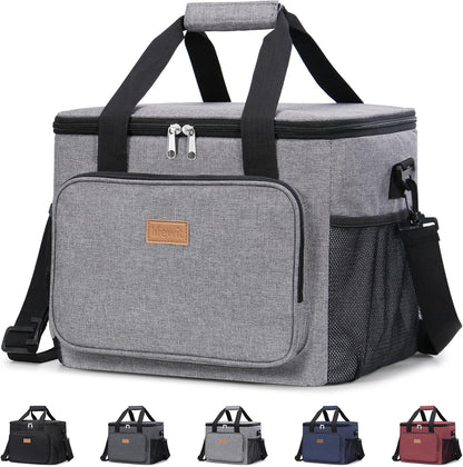 Lifewit Large Lunch Bag Insulated Lunch Box Soft Cooler Cooling Tote for Adult Men Women, Dark Green 12-Can (9L)