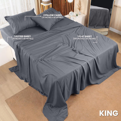 Utopia Bedding Queen Bed Sheet Set - 4 Piece Bedding - Soft Brushed Microfiber Fabric - Shrinkage & Fade Resistant - Easy Care (White)