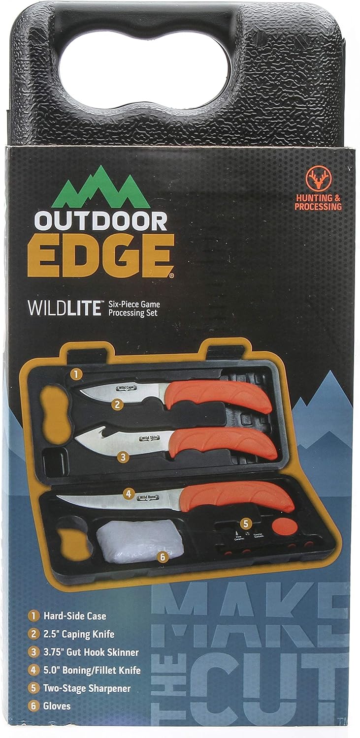 Outdoor Edge Cutlery Corp Wild-Lite Knife, Orange