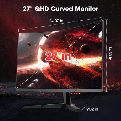 KOORUI 34-inch Ultrawide Curved WQHD 3440×1440 Gaming Monitor, 165Hz 144Hz Curved 1000R- PIP/PBP, 1ms(MPRT) with DisplayHDR 400, DCI-P3 90% Color Gamut, AdaptiveSync, HDMI/DisplayPort, 34E6UC - PuriLite