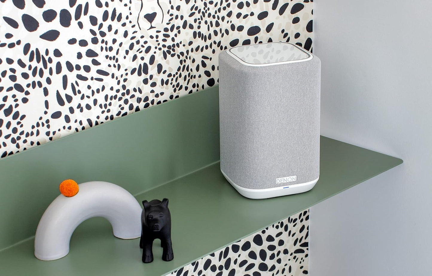 Denon Home 150 NV Wireless Speaker (Black), 1" Tweeter, 3.5" Woofer, Home Speaker with HEOS Built-in, AirPlay 2, and Bluetooth, Multi-Room Streaming, Simple Setup, Compact Design