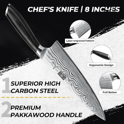 HOSHANHO Fillet Knife 7 Inch, Razor Sharp Boning Knife for Meat Poultry Chicken Cutting, Japanese High Carbon Powder Steel Fish Knife with Flexible Blade and Pakkawood Handle