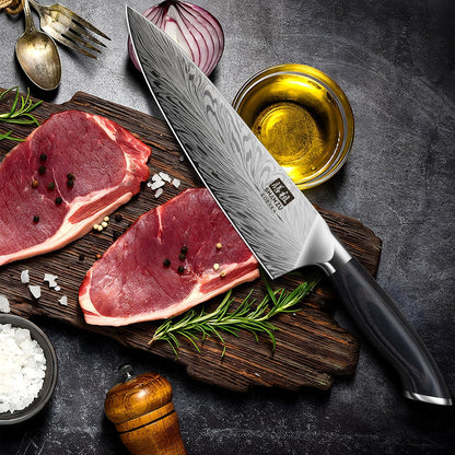 SHAN ZU Fillet Knife 7 Inch, Powder Steel Boning Knife High Carbon Japanese Filleting Knife, Ultra Sharp Deboning Knife for Meat Cutting, Fish Knife with Ergonomic Pakkawood Handle