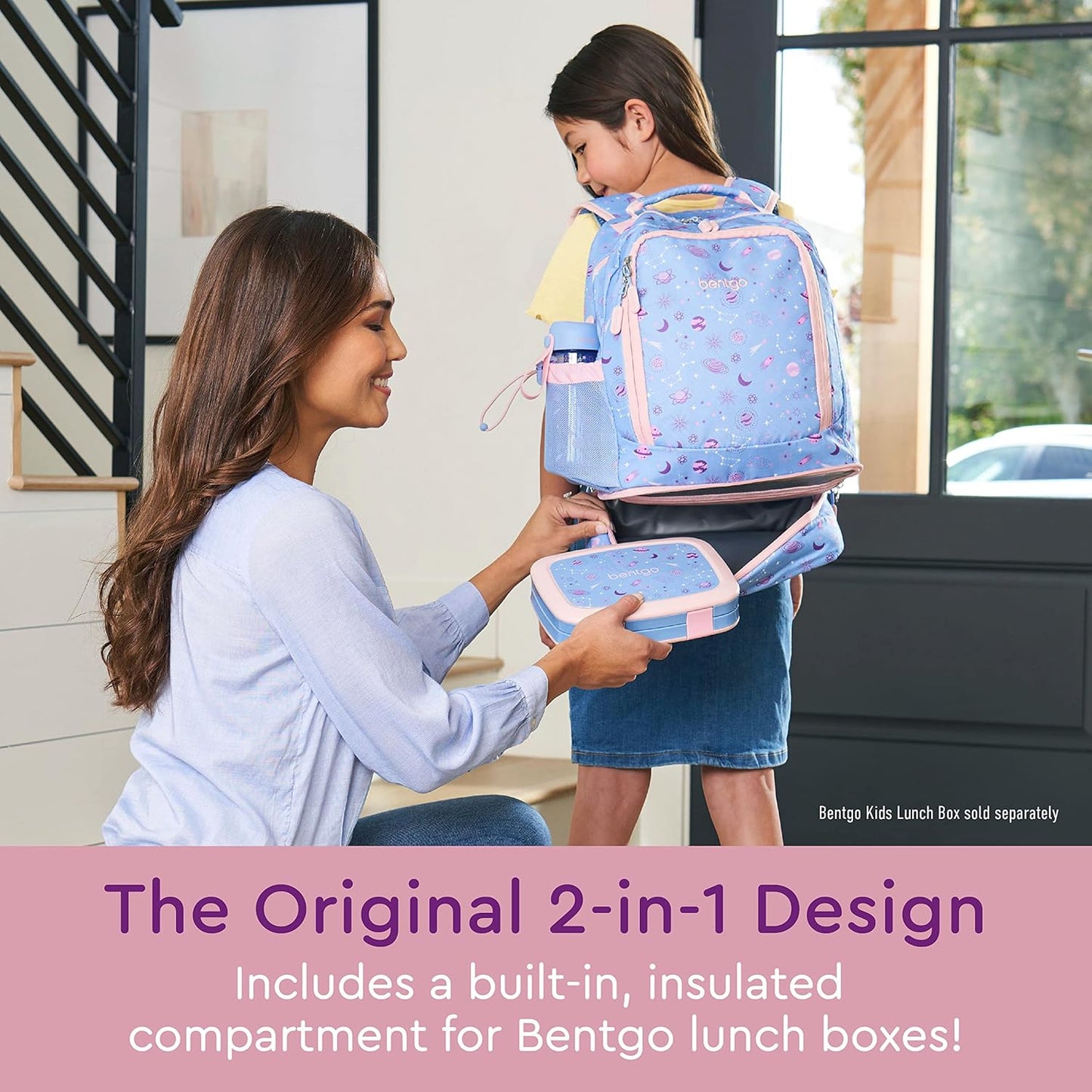 Bentgo Kids Prints 2-in-1 Backpack & Insulated Lunch Bag (Dinosaur)